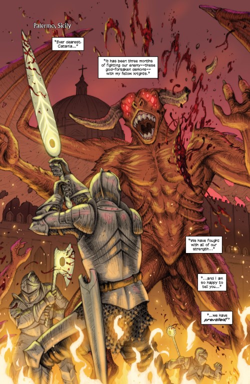The Knight and the Lady of Play pg. 1 - published by Jonathan Luna